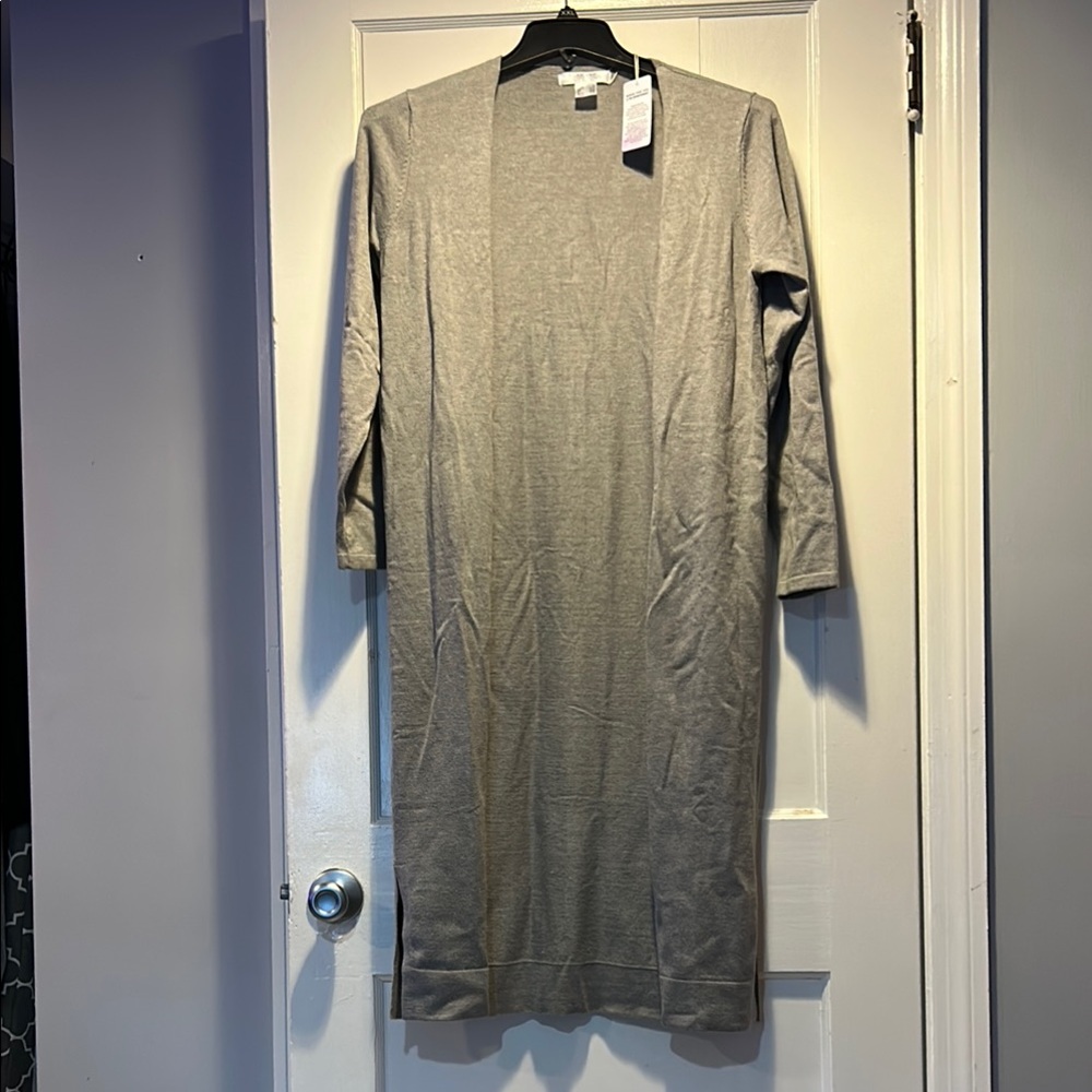 Lascana/Venus Gray Long Open Cardigan